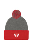 Pom Pom Knit Cap Darkest Fox