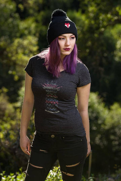 Pom Pom Knit Cap Darkest Fox