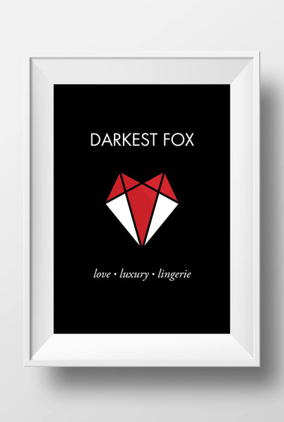 Darkest Fox 11" x 17" Poster Darkest Fox