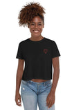 Darkest Fox Embroidered Logo Crop Tee Darkest Fox