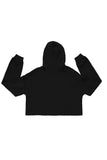 Darkest Fox Raw Edge Crop Hoodie Darkest Fox