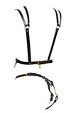 Diamanté Leather Harness Set Love Lorn Lingerie