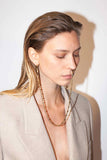 Long Bold Chain Double Earring domestique