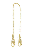 Thin Chain Double Mousqueton Bracelet domestique