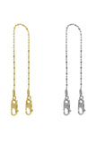 Thin Chain Double Mousqueton Bracelet domestique