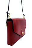 Large Envelope Red Leather Purse domestique