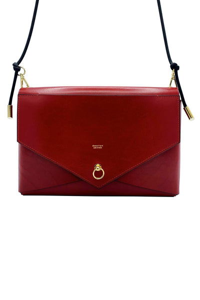 Large Envelope Red Leather Purse domestique
