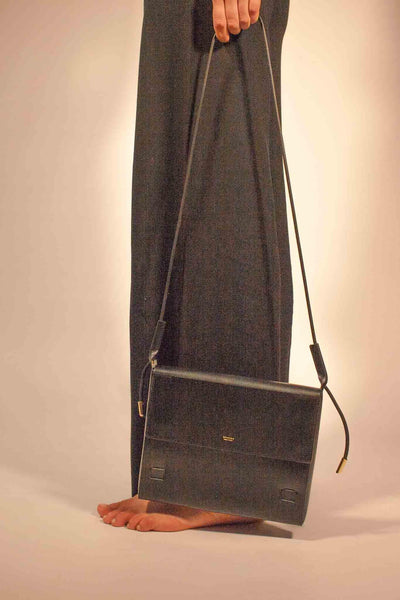 Large Flap Leather Pouch domestique