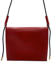 Large Flap Red Leather Pouch domestique
