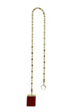 Long Bold Chain Stamp Earring domestique