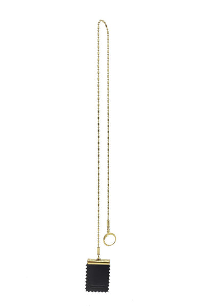 Long Thin Chain Stamp Earring domestique