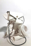 Medium Envelope White Leather Purse domestique