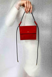 Medium Flap Red Leather Pouch domestique