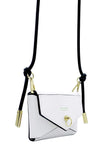 Mini Envelope White Leather Purse domestique