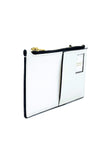 Mini Postal White Leather Wallet domestique