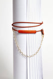 Leather Chained Up Necklace domestique