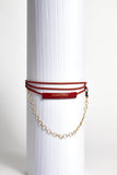 Leather Chained Up Necklace domestique