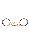 Black Leather Linotte Cuff Bracelets domestique