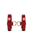 D-Ring Leather Bracelet Set domestique