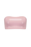 Baby Pink Latex Bandeau Crop Top Elissa Poppy