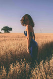 Latex Bandeau Crop Top Elissa Poppy