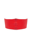 Scarlet Red Latex Bandeau Crop Top Elissa Poppy