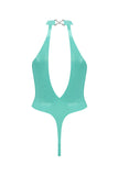 Elissa Poppy Jade Green Latex Bodysuit Elissa Poppy