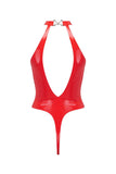 Elissa Poppy Scarlet Red Latex Bodysuit Elissa Poppy