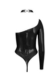 Kappa Keyhole Latex Bodysuit Elissa Poppy