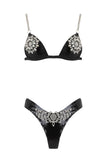 Mu Tau Latex Lingerie Set Elissa Poppy