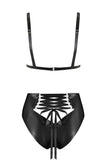 Mu Lambda Latex Lingerie Set Elissa Poppy