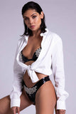 Mu Tau Latex Lingerie Set Elissa Poppy