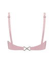 Baby Pink Cut Out Latex Bralette Elissa Poppy