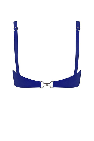 Royalblue Navy Cut Out Latex Bralette Elissa Poppy