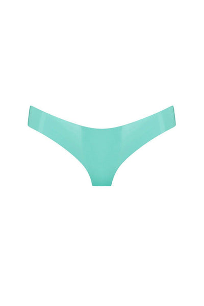 Jade Green Latex Cheeky Brief Elissa Poppy