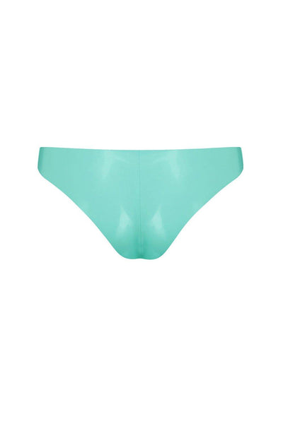 Jade Green Latex Cheeky Brief Elissa Poppy