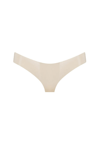 White Ivory Latex Cheeky Brief Elissa Poppy
