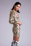 Delta Leopard Latex Dress Elissa Poppy
