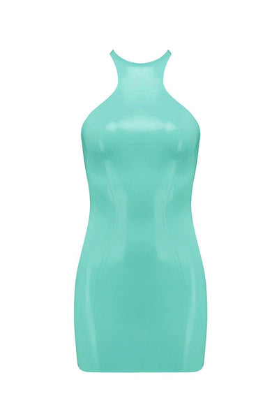 Jade Green Latex Mini Dress Elissa Poppy