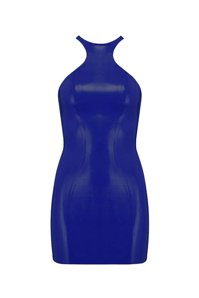 Royalblue Navy Latex Mini Dress Elissa Poppy