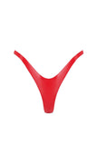Scarlet Red Latex G-String Elissa Poppy