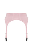 Baby Pink Latex Garter Belt Elissa Poppy