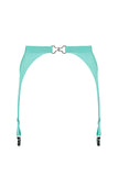 Jade Green Latex Garter Belt Elissa Poppy