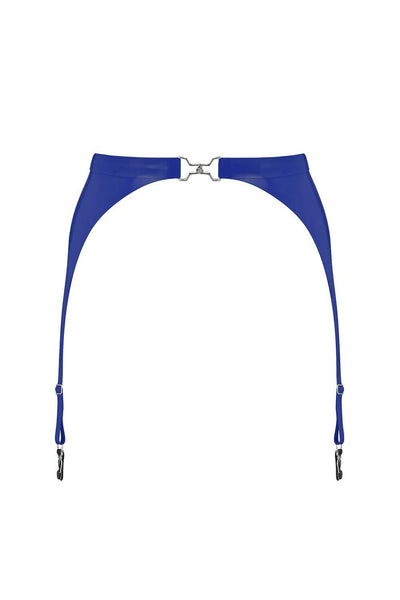 Royalblue Navy Latex Garter Belt Elissa Poppy