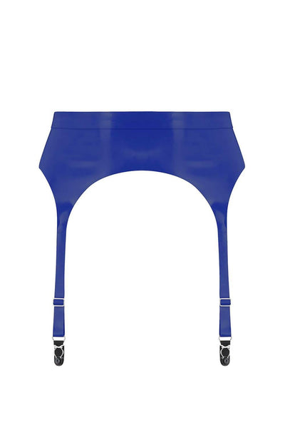 Royalblue Navy Latex Garter Belt Elissa Poppy