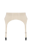 White Ivory Latex Garter Belt Elissa Poppy