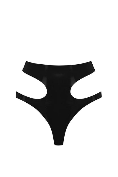 Latex Cut Out Thong Elissa Poppy