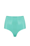 Jade Green Latex Disco High Waist Pant Elissa Poppy
