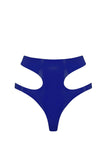 Royalblue Navy Latex Cut Out Thong Elissa Poppy