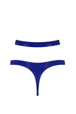 Royalblue Navy Latex Cut Out Thong Elissa Poppy